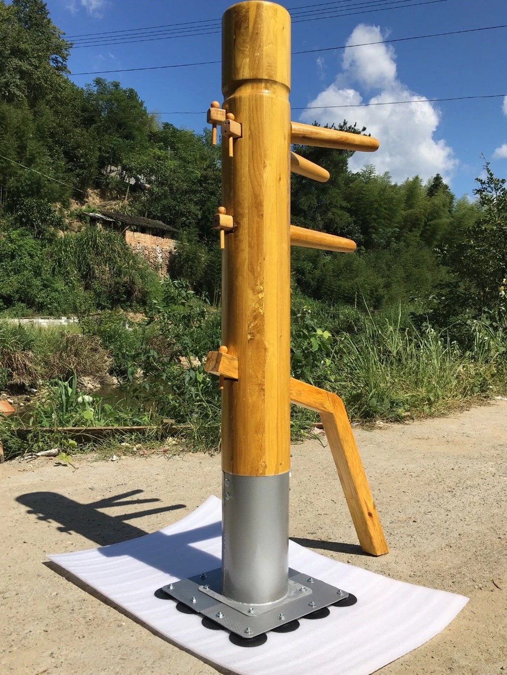 Muñeco de madera maniquí de artes marciales|wing chun wooden chun dummywooden - AliExpress