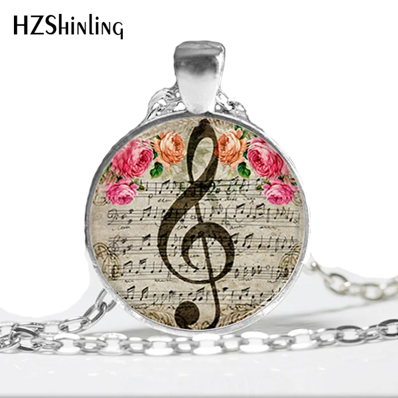 Music Pendant,-Clef Necklace, Music Note Jewelry,Music Note Necklace, Music Necklace,Glass Picture Pendant,Round Glass Necklace Music Pendant,-Clef Necklace, Music Note Jewelry,Music Note Necklace, Music Necklace,Glass Picture Pendant,Round Glass Necklace