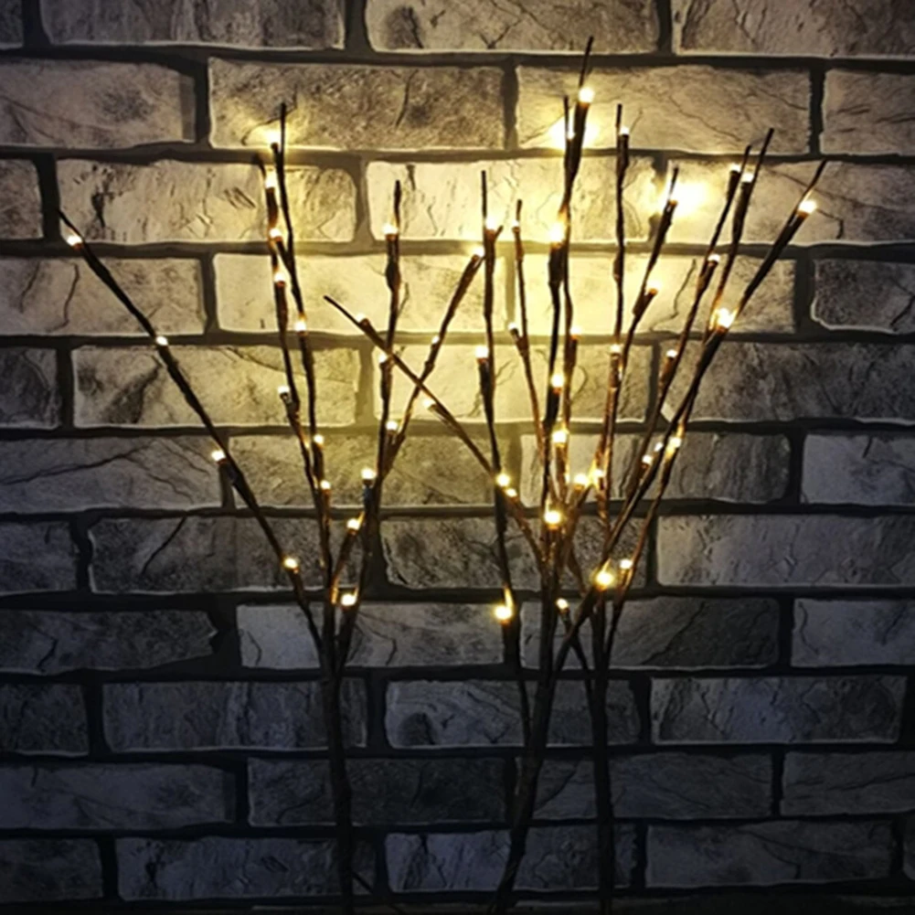 Светодиодный светильник-ветка подсветка в виде цветов 20 ламп для дома, спальни, рождественской вечеринки, садовый декор, креативный маленький ночник