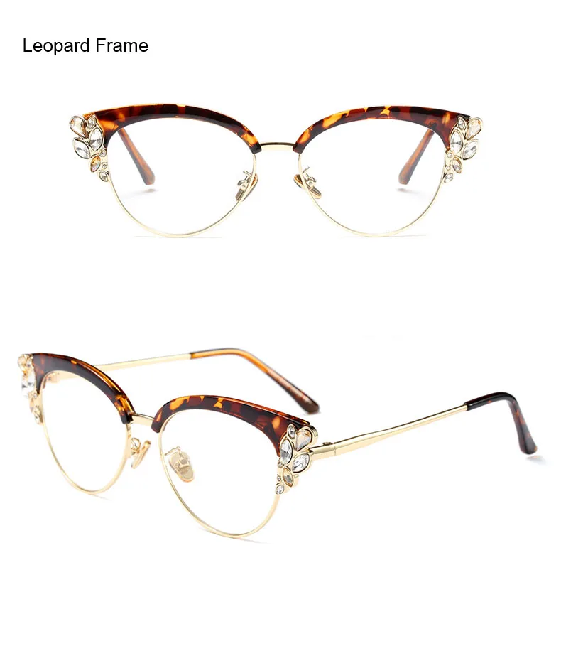 Ralferty, Королевский кошачий глаз, оправа для очков, женские Стразы, по рецепту, оптическая оправа для очков, черные винтажные очки Oculos F97329