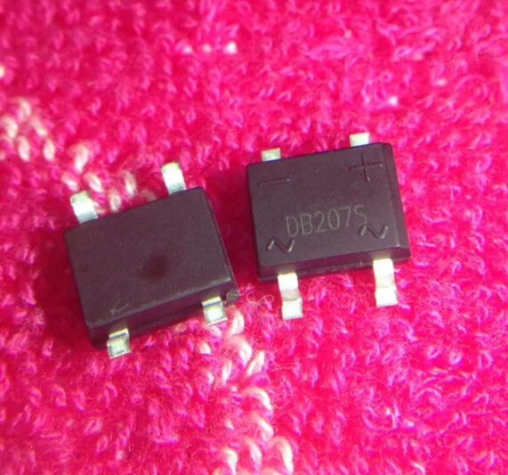 10 шт./лот DB207S DB207 207 SOP-4 2A 1000V Мостовой выпрямитель лучшее качество | Электронные