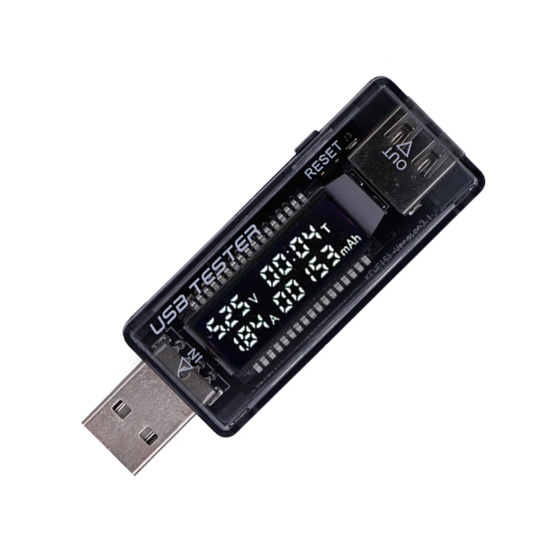 aukštos kokybės USB testerio įkroviklio srovės įtampos įkrovimo detektorius mobilus galios srovės voltmetro ampermetro įtampa 15% nuolaida