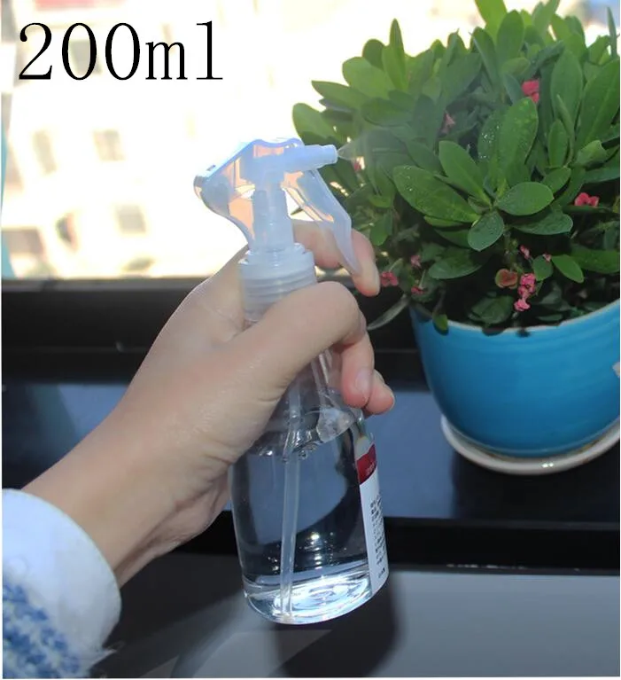 Free Shipping 200ml Lucency plastic PET Spray Empty Hand sprayer Bottle Toner Astringent Perfume Vaporizador Empty Bottle