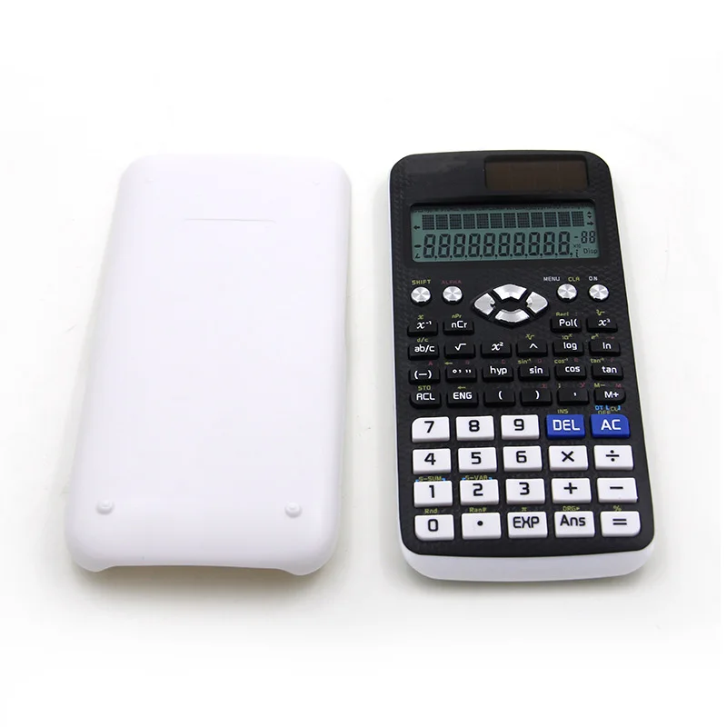 المحمولة الأسود ABS عرض آلة حاسبة علمية المحمولة متعددة وظيفة DigtitalCounter للطلاب Calculatore أداة