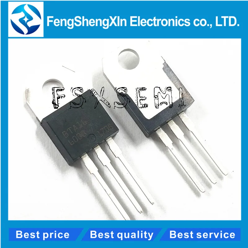 

10pcs/lot BTA16-600B BTA16-600BRG 16A/600V TO-220 Snubberless Triac