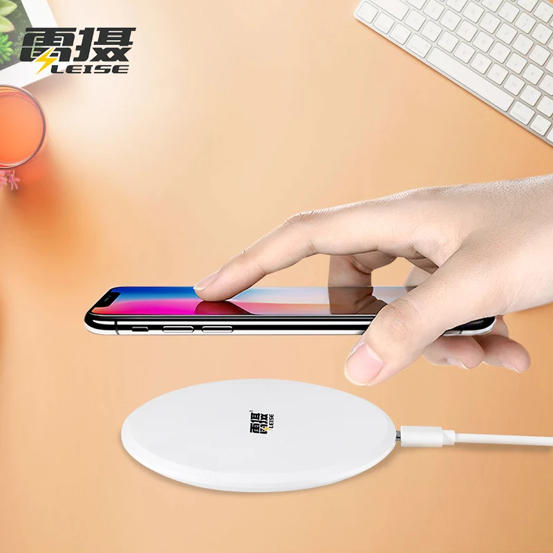 

Leise W02 Wireless Charger Apple iphoneX iphone8 Plus Wireless Fast Charger Support iphone 7.5W Samsung 10W charging mode