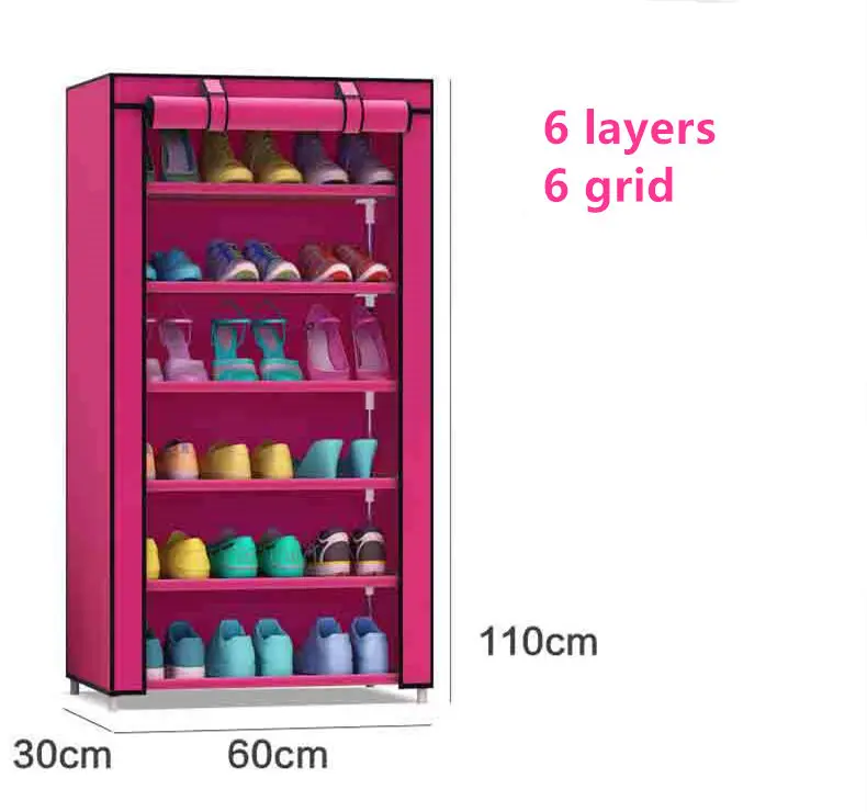 Art Landscape Non-woven 6Tier Homestyle Shoe Cabinet Shoes Racks Storage Large Capacity Home Furniture Diy Simple Art Landscape Non-woven 6Tier Homestyle Shoe Cabinet Shoes Racks Storage Large Capacity Home Furniture Diy Simple