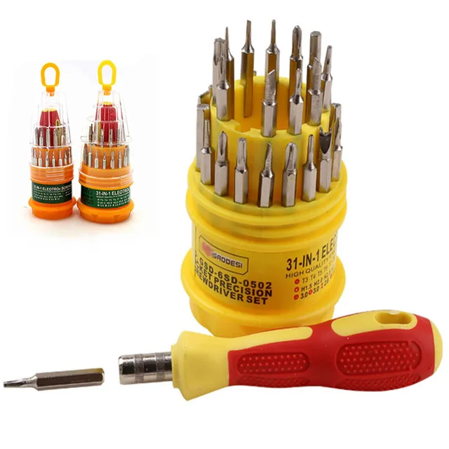 31 Pcs in 1 Multifunctional Mini Screwdriver Bits Repair Tools Kit