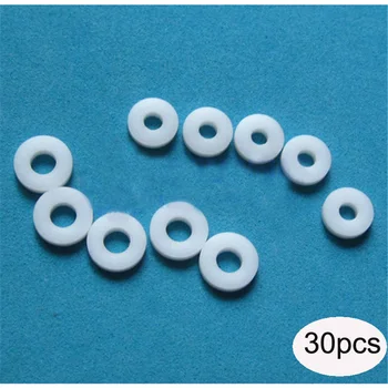 

30PCS PTFE Gasket Inner Diameter 3.18mm/4mm/4.76mm/5mm/6.35mm Plastic King Spacer Used for RC Boat Shaft Sealing Sleeve Washer