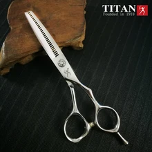 Titan-tijeras de peluquería, herramientas de Barbería para cortar Cabello, profesional, para adelgazamiento, acero vg10, 5,5, 6,0 pulgadas