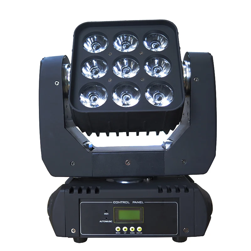 professional stage lights Christmas small led matrix moving head 9pcs