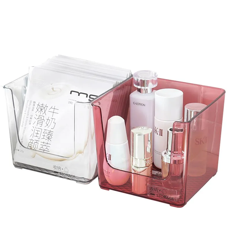 

Transparent Makeup Organizer Box For Cosmetic Brush Storage Lipstick Container Eyeliner Pencils Display Decor Case