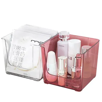 

Transparent Makeup Organizer Box For Cosmetic Brush Storage Lipstick Container Eyeliner Pencils Display Decor Case