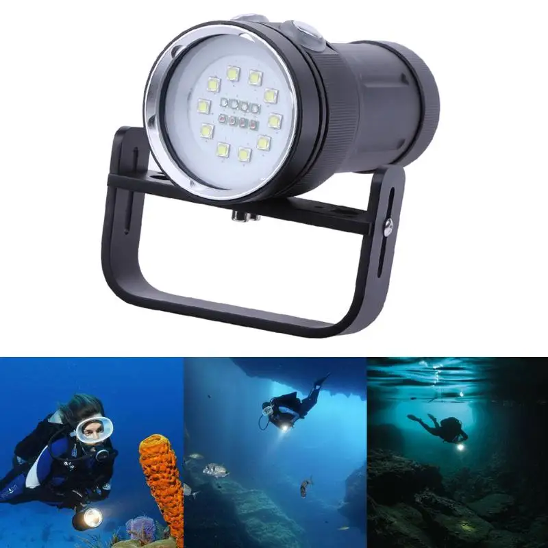 

High Quality Pro 18LED Diving Flashlight White Red Blue LED Underwater Light Video Photography Flashlight Lamp Waterproof Torch