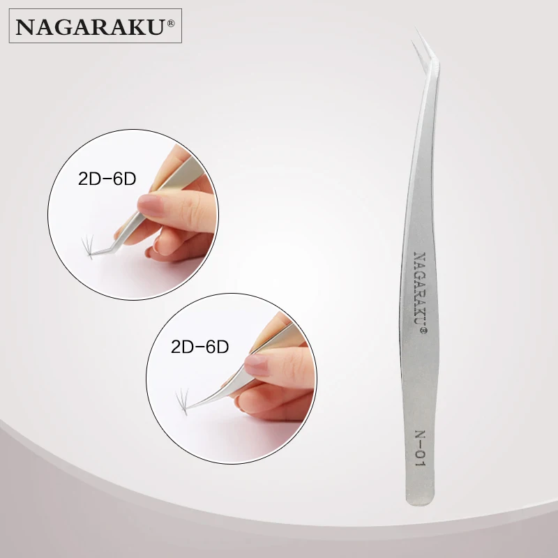

NAGARAKU Eyelash Extensions Tweezers Special for Volumle eyelash premade fans Blossom lash Beauty Make up tools
