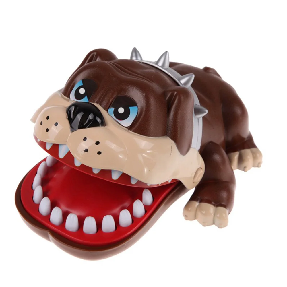 

1 Pcs New Funny Kids Gift Toy For Cute Large Bulldog Mouth Dentist Bite Finger Lucky Dog Tooth Game Toys