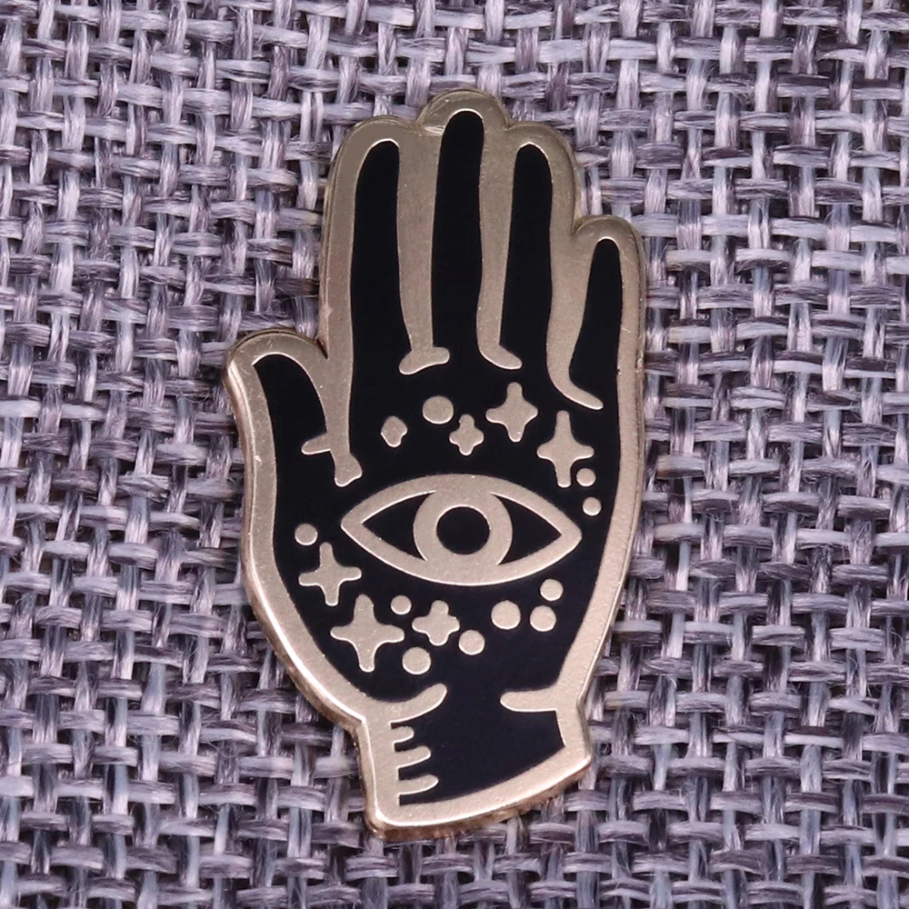 

Hand Eye Hamsa Pin Badge