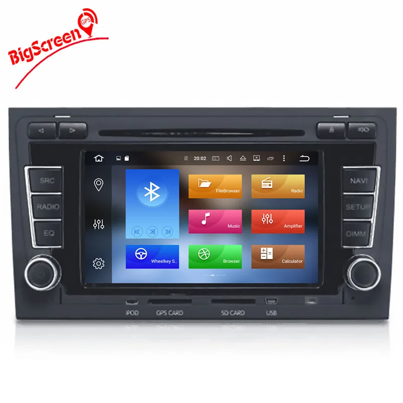 Best 2 DIN car DVD GPS For Audi A4 S4 RS4 2003-2012 with dvd player Radio navigation Audio multimedia capacitance touch screen stereo 6
