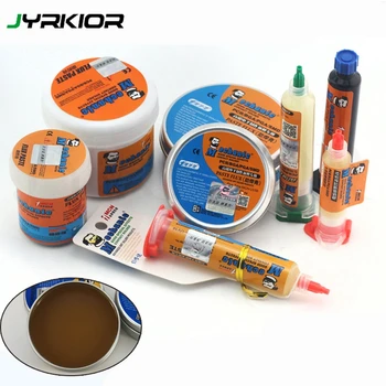 

Jyrkior Lead-Free Halogen-Free Flux BGA Rework Mobile Phone Chip Repair Mainboard Maintenance UV Solder Oil Solder Paste