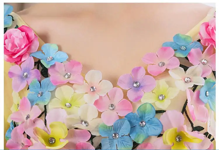 Trajes De Quinceaneras 2021 Новый желтого цвета с v образным вырезом длинным рукавом бальные