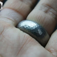 Индивидуальные титановый сплав TA2 матовый гравий камень метеорит ударные тактические кольца