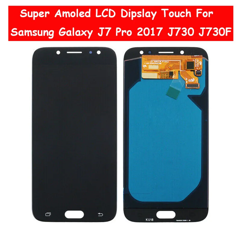 

Super AMOLED LCD Display For Samsung Galaxy J7 Pro 2017 J730 J730F LCD Screen Touch Digitizer J730F LCD Assembly