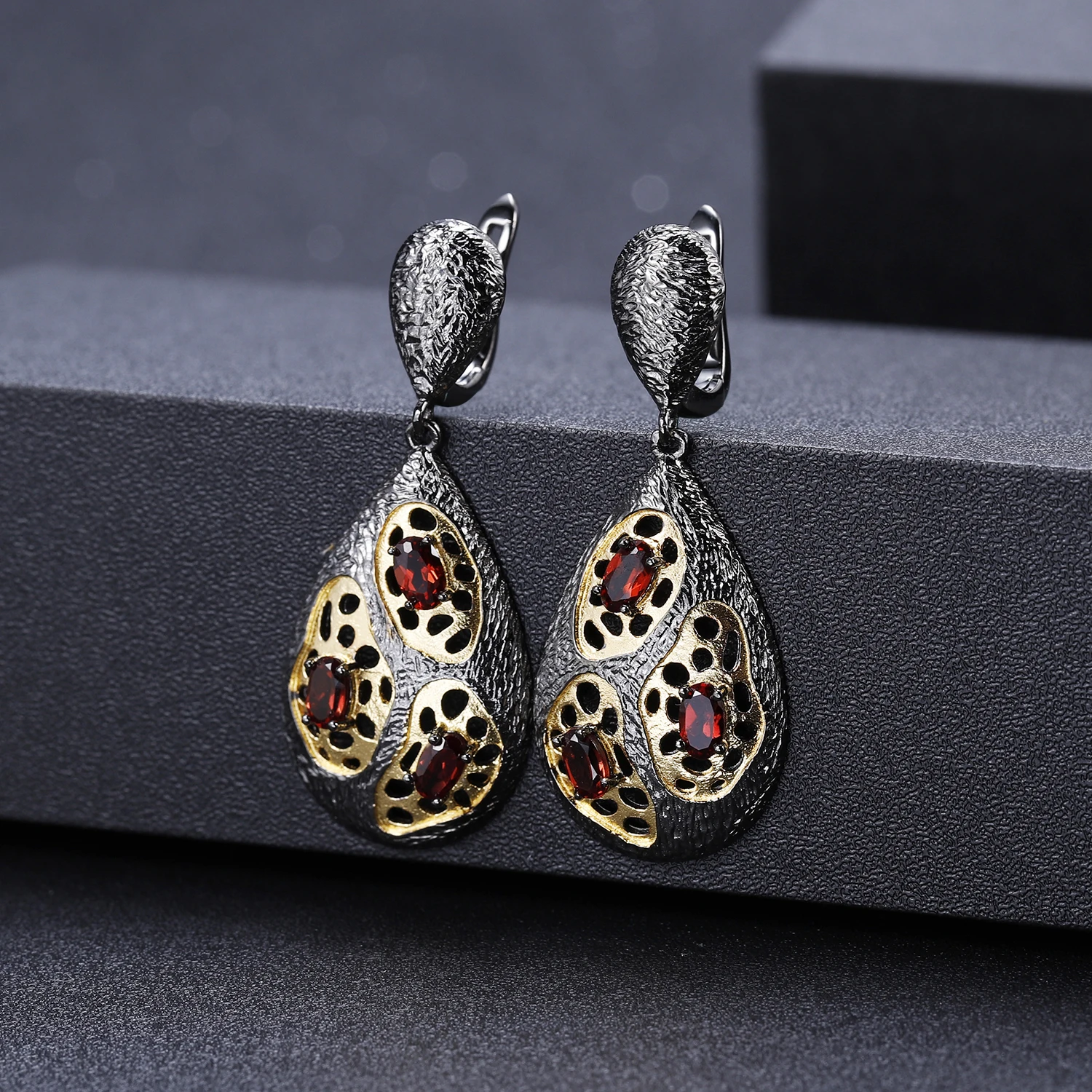 GEM'S BALLET 1.26Ct натуральный родолит Гранат 925 серебро оригинальный ручной работы