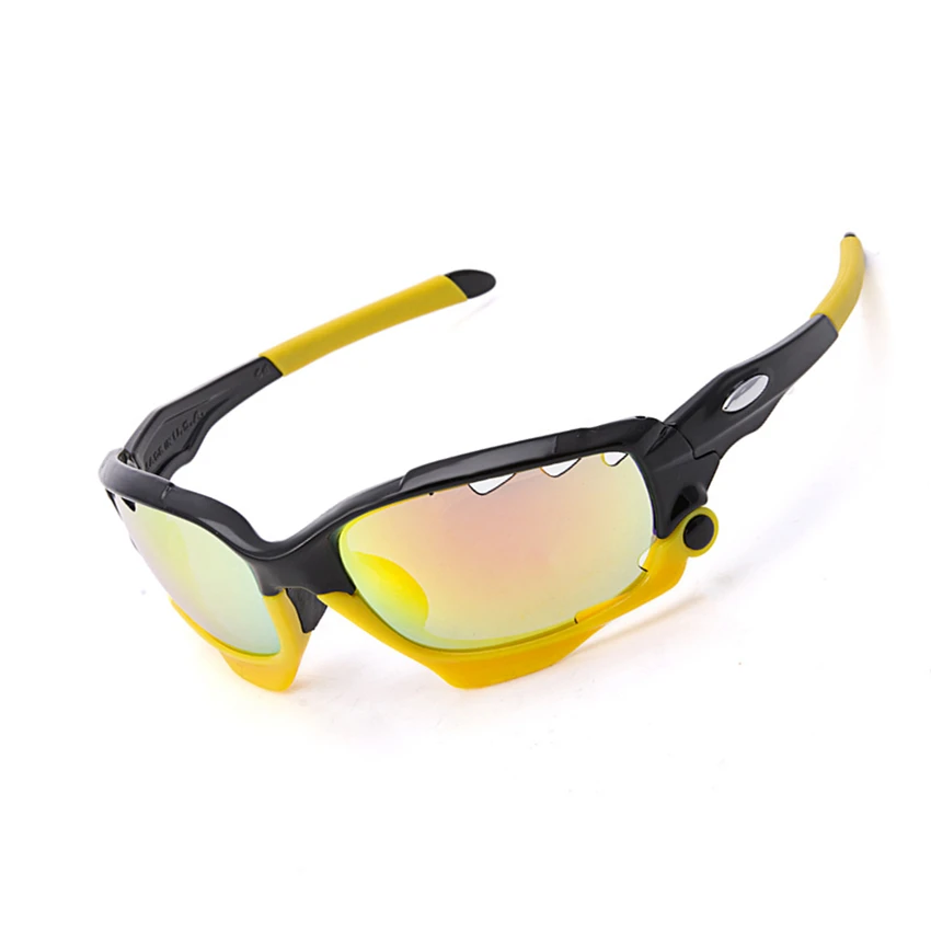 3 линзы поляризованные велосипедные очки челюсти спортивные солнцезащитные очки для велоезды мужские UV400 выключатель MTB Велоспорт велосипед очки велосипедные очки