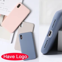 

19Lane Phone Case Original Silicone For iPhone X XS Max XR Liquid TPU Soft Shockproof Back Cover For iPhone X 8 7 6 6S Plus