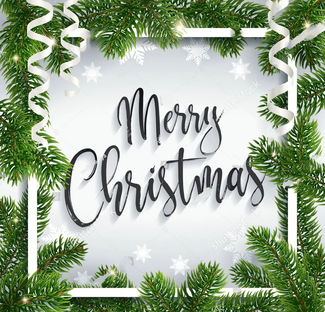 

christmas tree White Festive Typography Serpentine Snow backdrops Vinyl cloth High quality Computer print party background