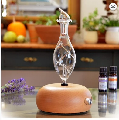 

Pippa - Nebulizing aroma diffuser, Negative Ion scent diffuser, Glass nebulizerm, Wood Aromatherapy Diffuser,