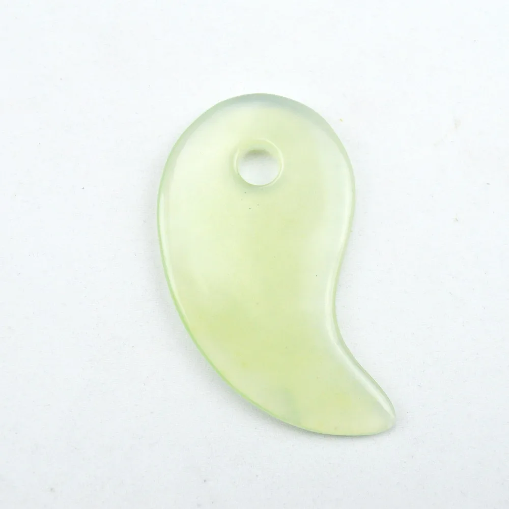 100% natural light green jade guasha massage tool facial treatment scraping health care 100% natural light green jade guasha massage tool facial treatment scraping health care