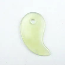 100% natural light green jade guasha massage tool facial treatment scraping health care 100% natural light green jade guasha massage tool facial treatment scraping health care