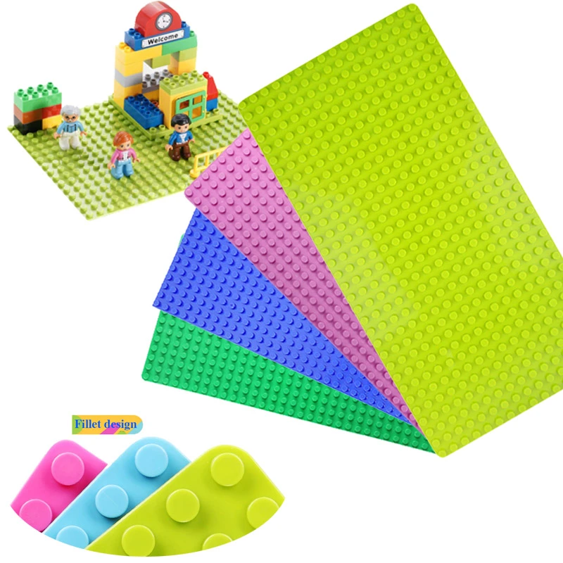 Tamaño grande General bloques placa Base 32*16 puntos juguete Base Compatible Legos Duplo ciudad Baseplate construcción los niños|Bloques| - AliExpress
