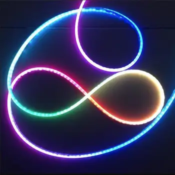 

GSKGYXGS 10M 5050 Rainbow Led Strip 12V WS2811 IC Waterproof IP67 RGB flexible neon tube 20 Pixels Full Colors free shipping