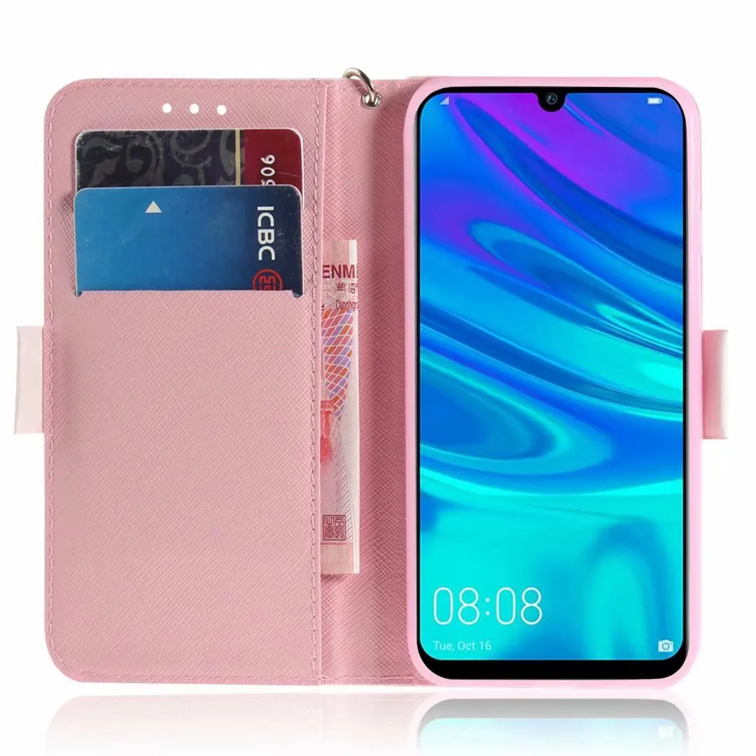 3D цветок кожаный бумажник для huawei P20 P30 Pro Honor 20 10 9 Lite 7A 8C 8A 8S P Smart Nova 3 Y7 Y9 Y5 Y6 Prime чехол Крышка