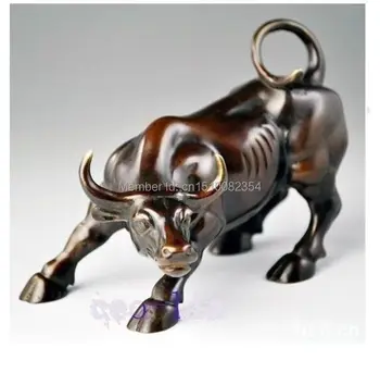 

Big Wall Street Bronze Fierce Bull OX Statue