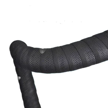 

Carbon Fiber Road Bike Handlebar Tape Cycling MTB Bicycle Mesh Design Non-Slip Waterproof Bartape Soft EVA Sponge Leather Belt
