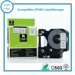 Совместимость DYMO LabelManager 12 мм D1 черным по белому ленты для Dymo Maker 45013 этикеток лента картридж Бесплатная доставка