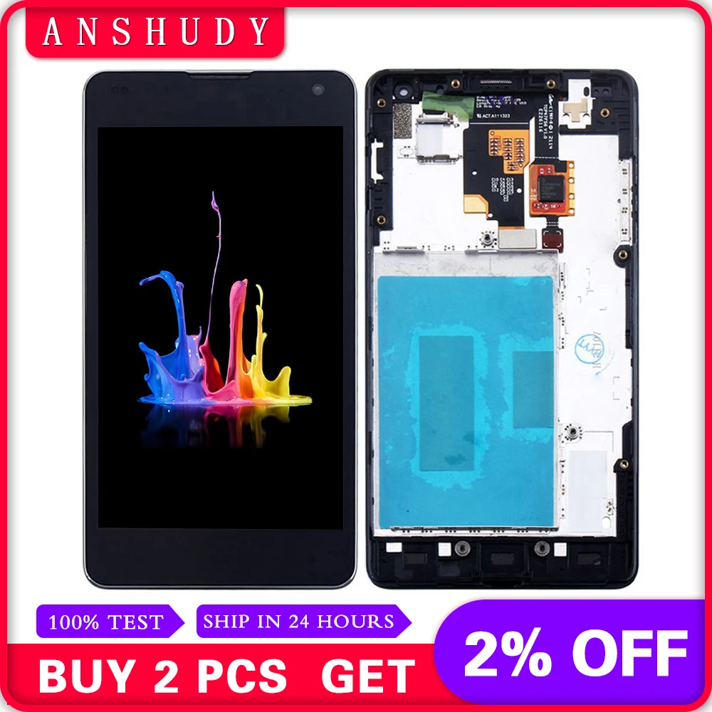 

For LG Optimus G E975 LCD LS970 F180 LCD Display Panel Screen Module + Touch Screen Digitizer Sensor Assembly With Frame