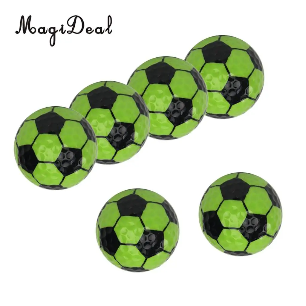 MagiDeal Set 6 Golf Ball Training Practice Balls for Children Adult Beginners Home Garden Travel Indoor Outdoor Sports Gift