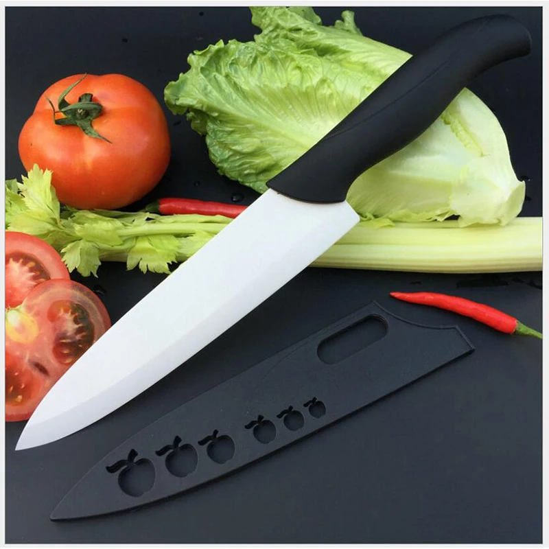 Керамический нож для очистки овощей 8 дюймов нож для очистки фруктов нож для шеф-повара Керамический нож из циркония с одной ручкой 1 штука случайный цвет