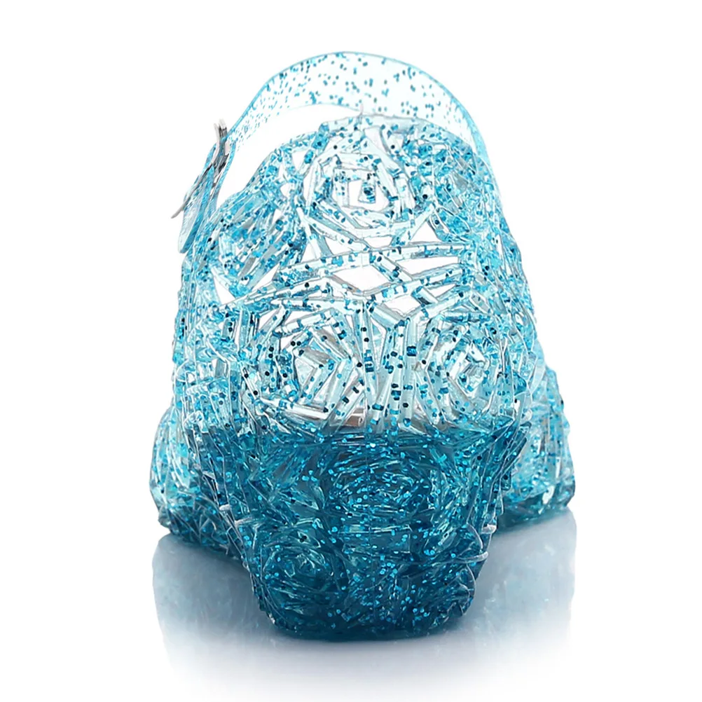 Aisha Little Princess Snow and ice Wonderland crystal kids sandals Slippers waterproof wear-resistant shoes PVC
