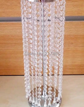 

10 pcs one lot , cheappest flower stand wedding crystal centerpiececs