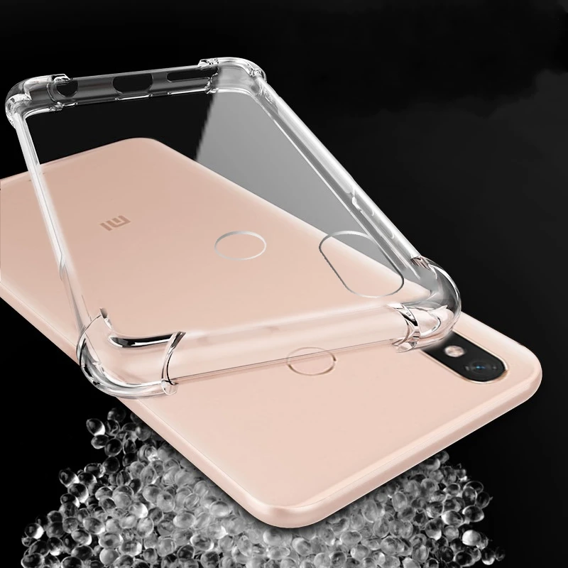 

for Xiaomi Mi Max 3 Transparent Silicon Case for Xiaomi Mi Max 3 Max3 4GB 64GB 6GB 128GB Anti-knock Phone cover Cases>