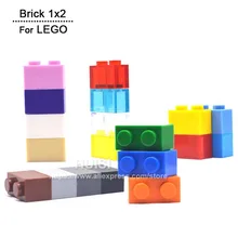 Children Learning Toys Lego Compatible Plastic Building Bricks Blocks Education Toys 1*2 DIY Toys Set 19 Colors 100pcs/lot