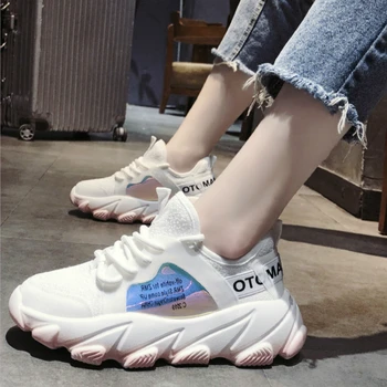 

Women Running Shoes New Designer Sneakers 2019 Spring Women Platform Sneakers Women Fashion Shoes zapatos de mujer M2-93
