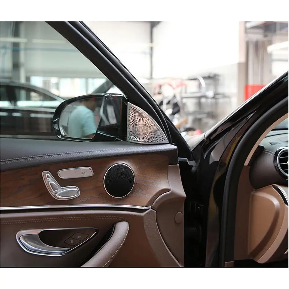 

2 PCS Inner Door Speaker Cover Trim for Mercedes Benz E Class W213 Car Styling