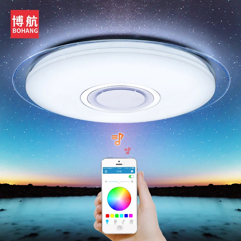 Modern LED ceiling Lights RGB Dimmable 25W 36W 52W APP Remote control Bluetooth Music light foyer bedroom Smart ceiling lamp Modern LED ceiling Lights RGB Dimmable 25W 36W 52W APP Remote control Bluetooth Music light foyer bedroom Smart ceiling lamp