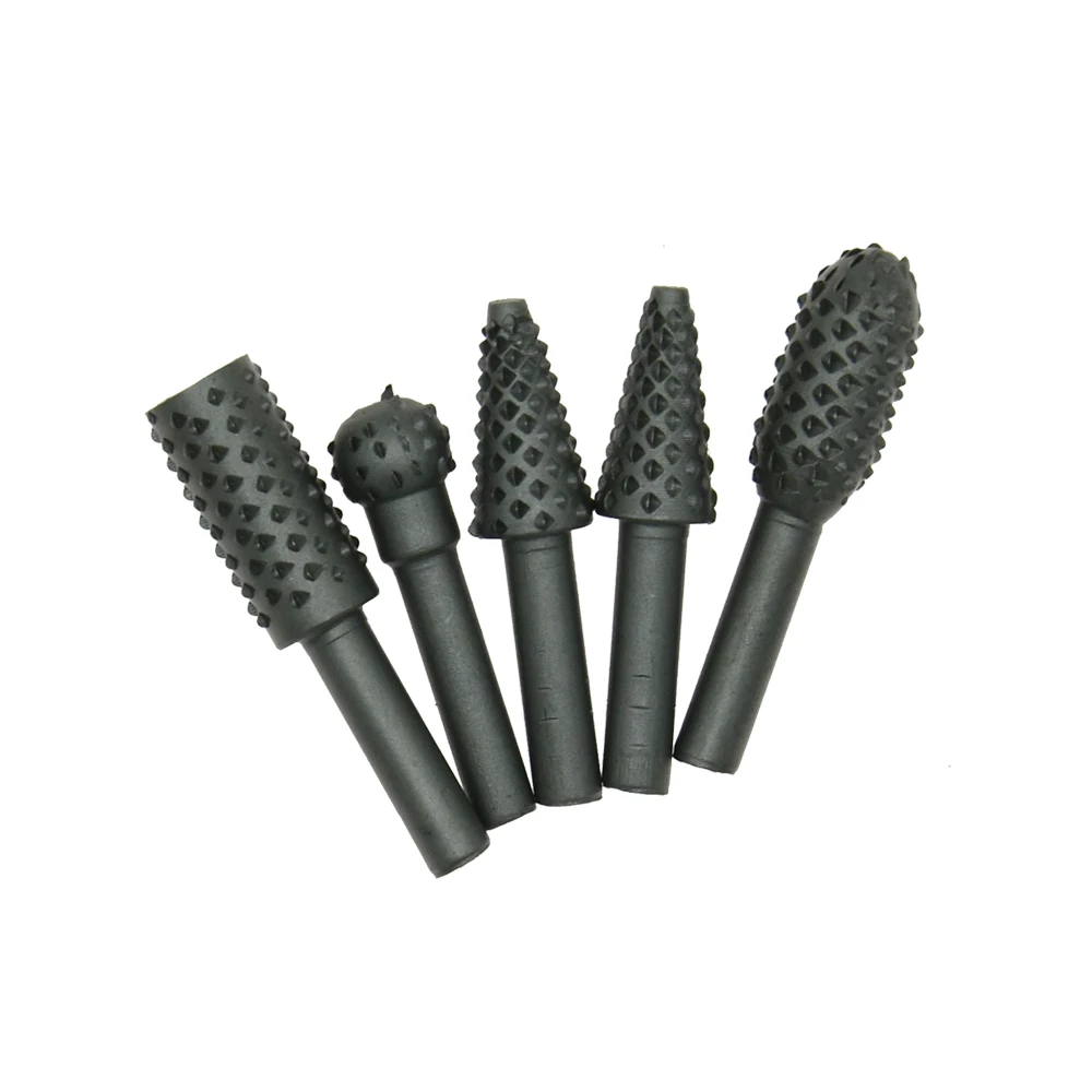 HSS Power Tool Model Craft Woodworking Bits Rasp Chisel Shaped Rotating